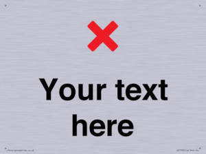 Custom plain background, red cross sign